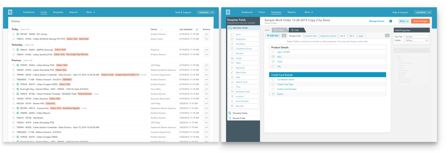 New Forms and Form Builder interfaces